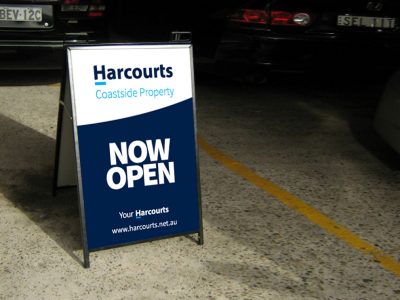 A-Frames are a mobile and light weight option for outdoor signage